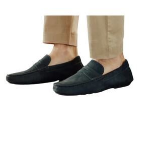 Nordstrom Men's 10.5 Black Cody Driving Leather Closed Toe Loafers